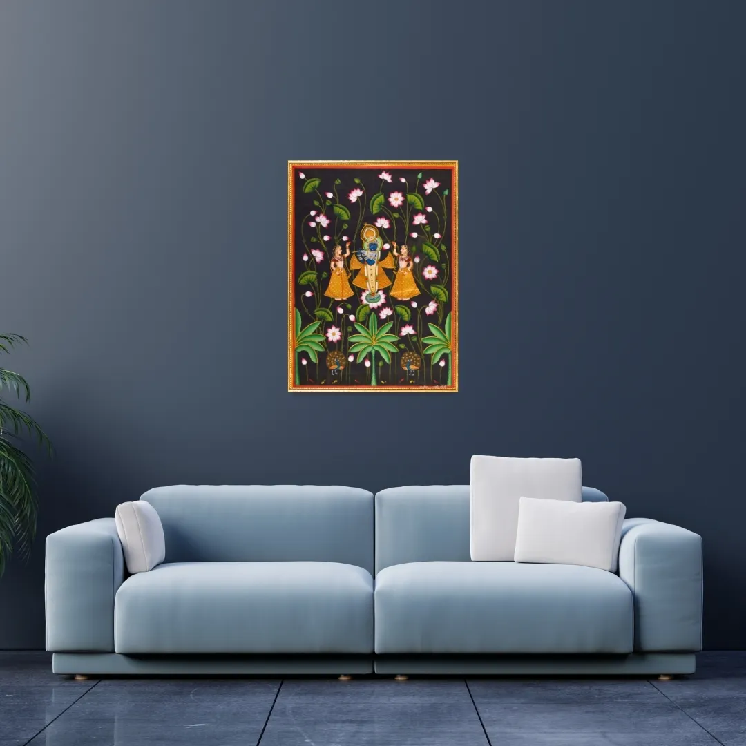 Pichwai Shreenathji in Jungle Painting