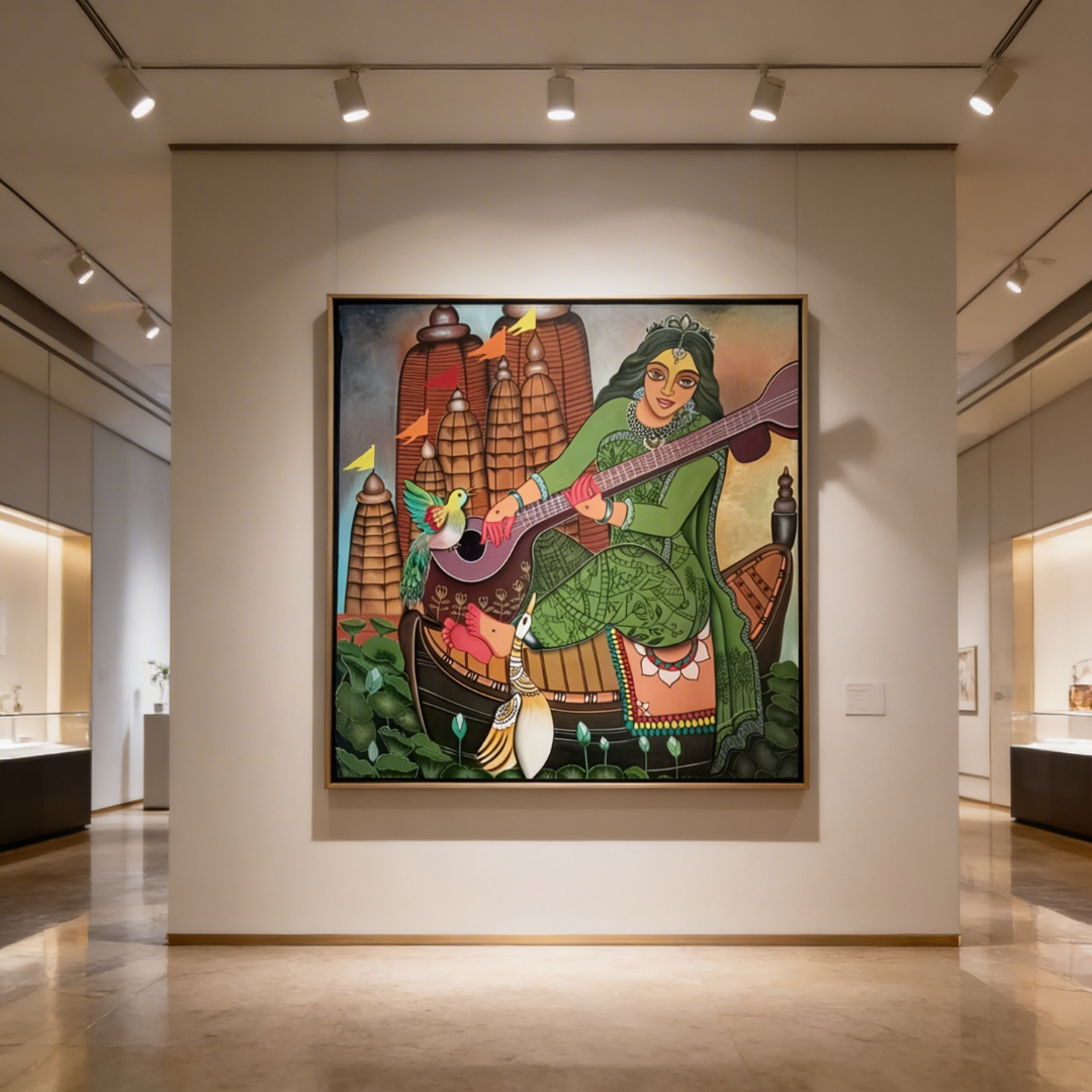 Goddess Saraswati Art