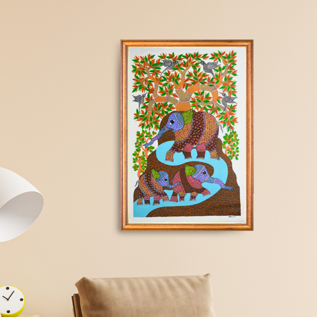 Elephants Drinking Water Product Image