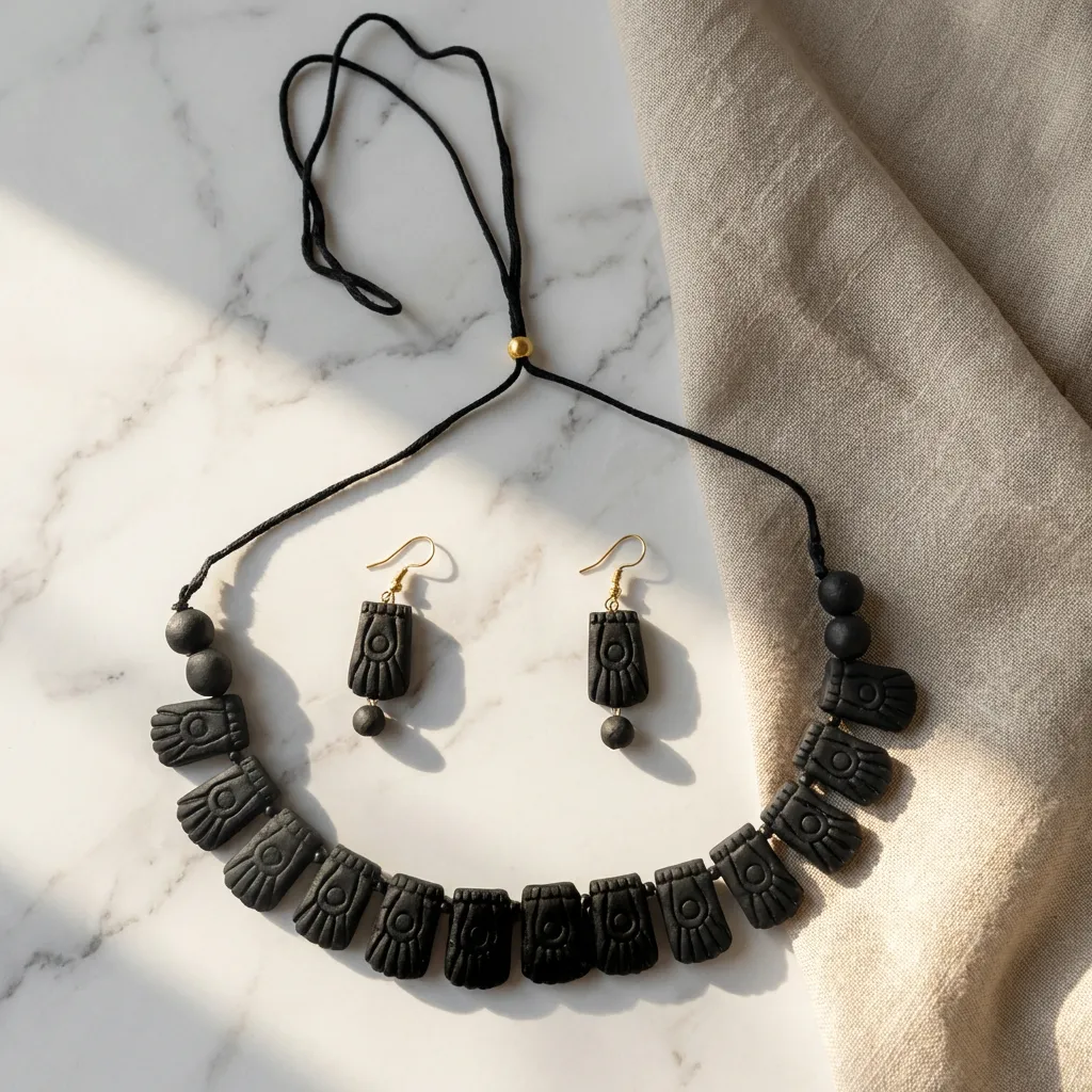 Handmade Terracotta Jewellery set