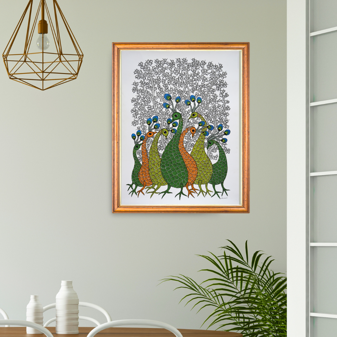 Peacocks in the Shade