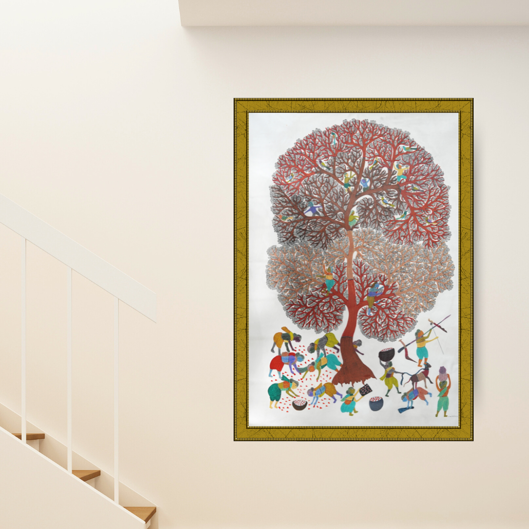 Life of the Villagers around a Tree Product Image