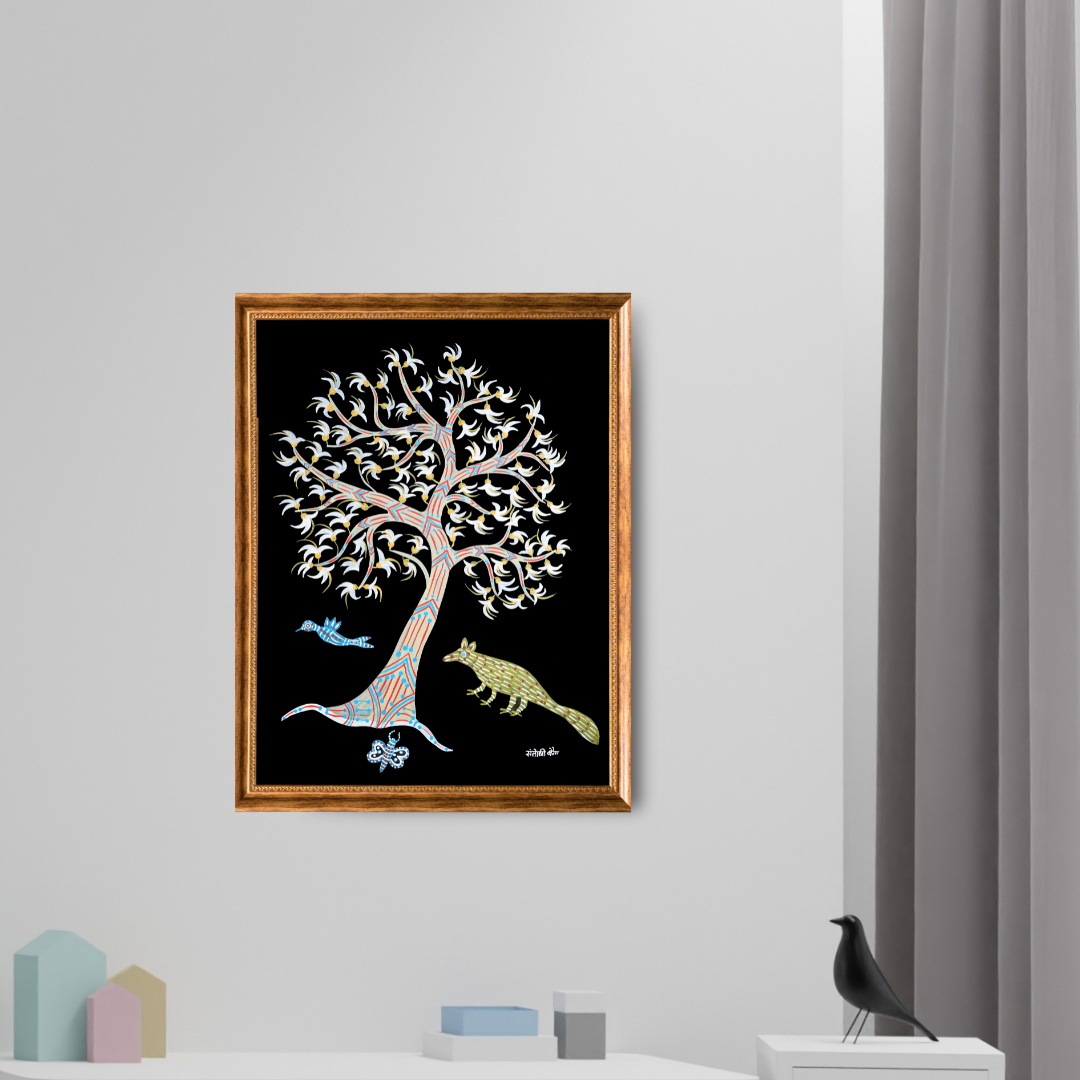 White Palsh Tree and Mangoose Product Image