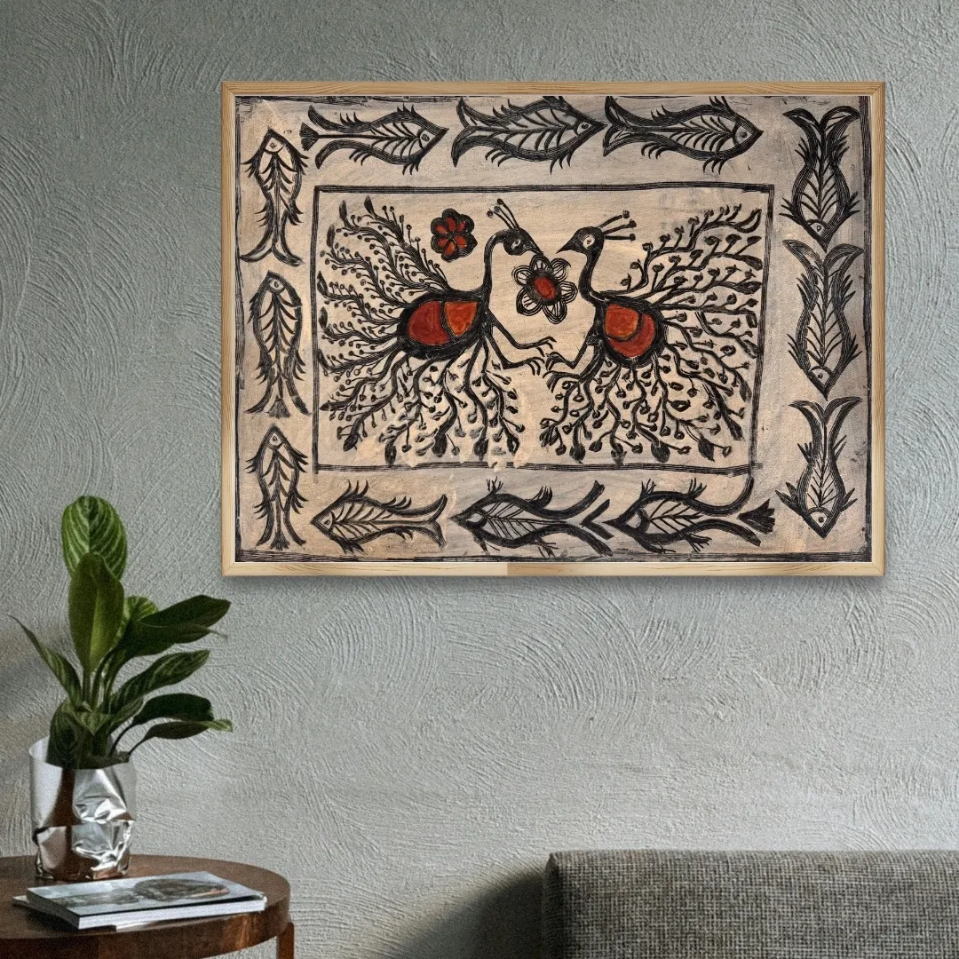 Peacocks and Flowing Waters