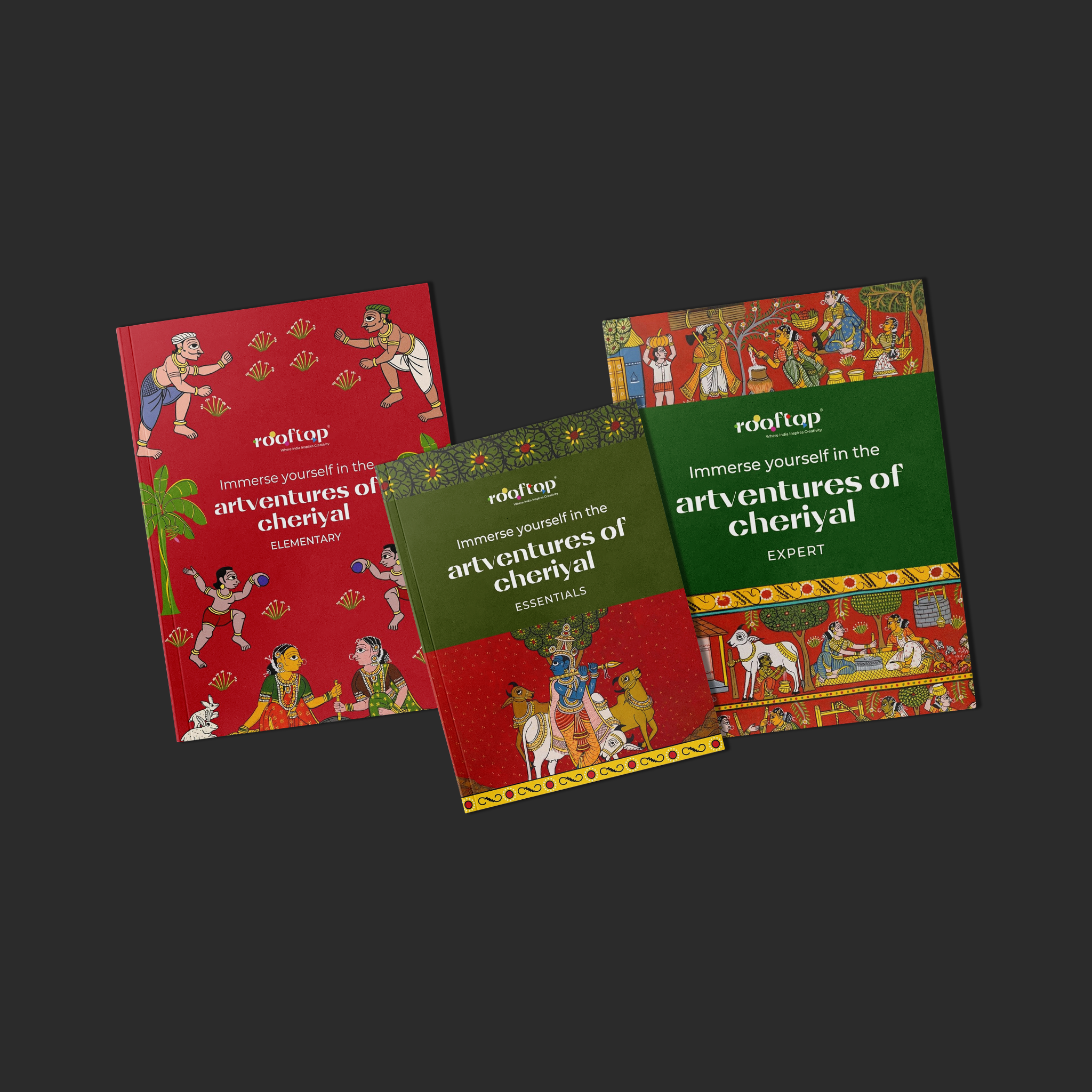 Artventures of Cheriyal: The Complete Scroll Art Journey (Set of 3)