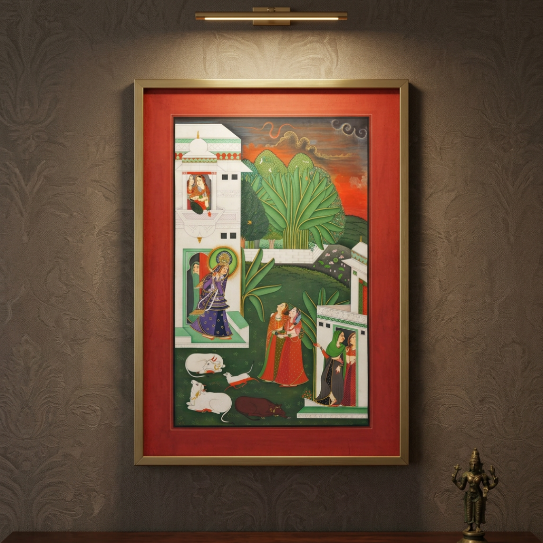 Radha disguised as Krishna.