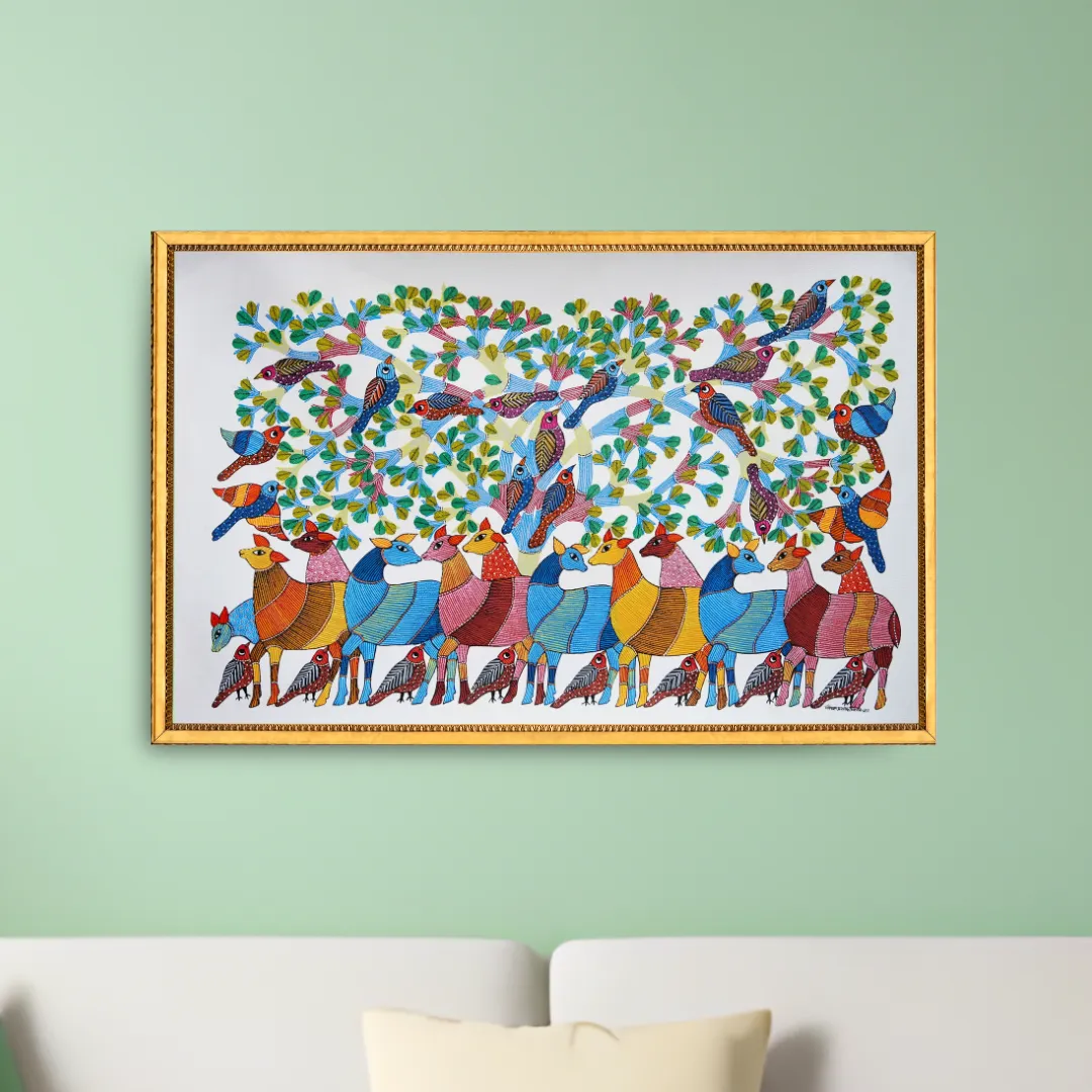 The World of Deer and Birds