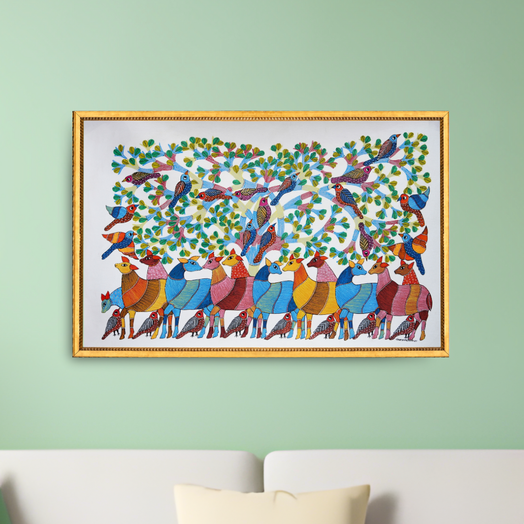 The World of Deer and Birds