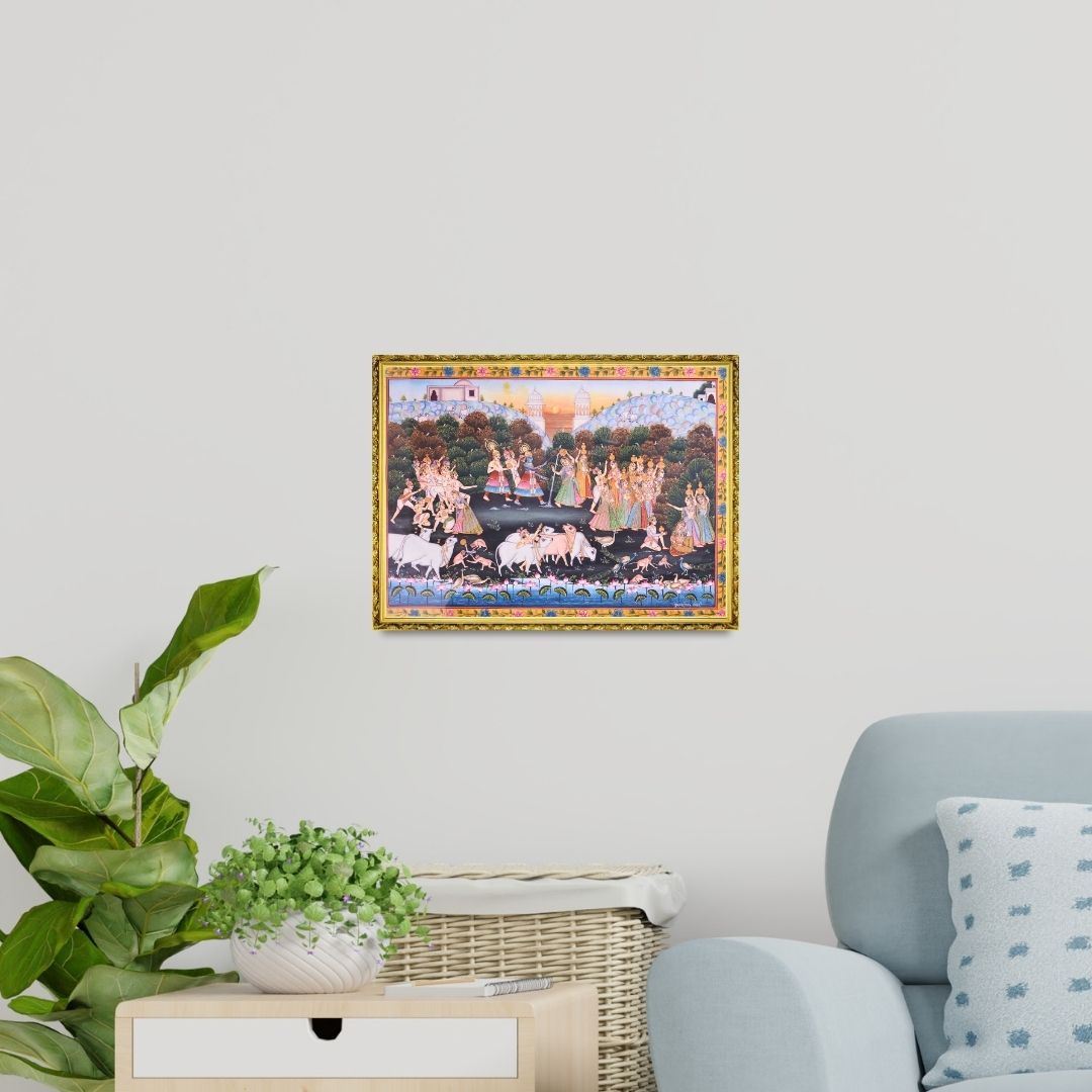 Pichwai Makhan Chori Painting