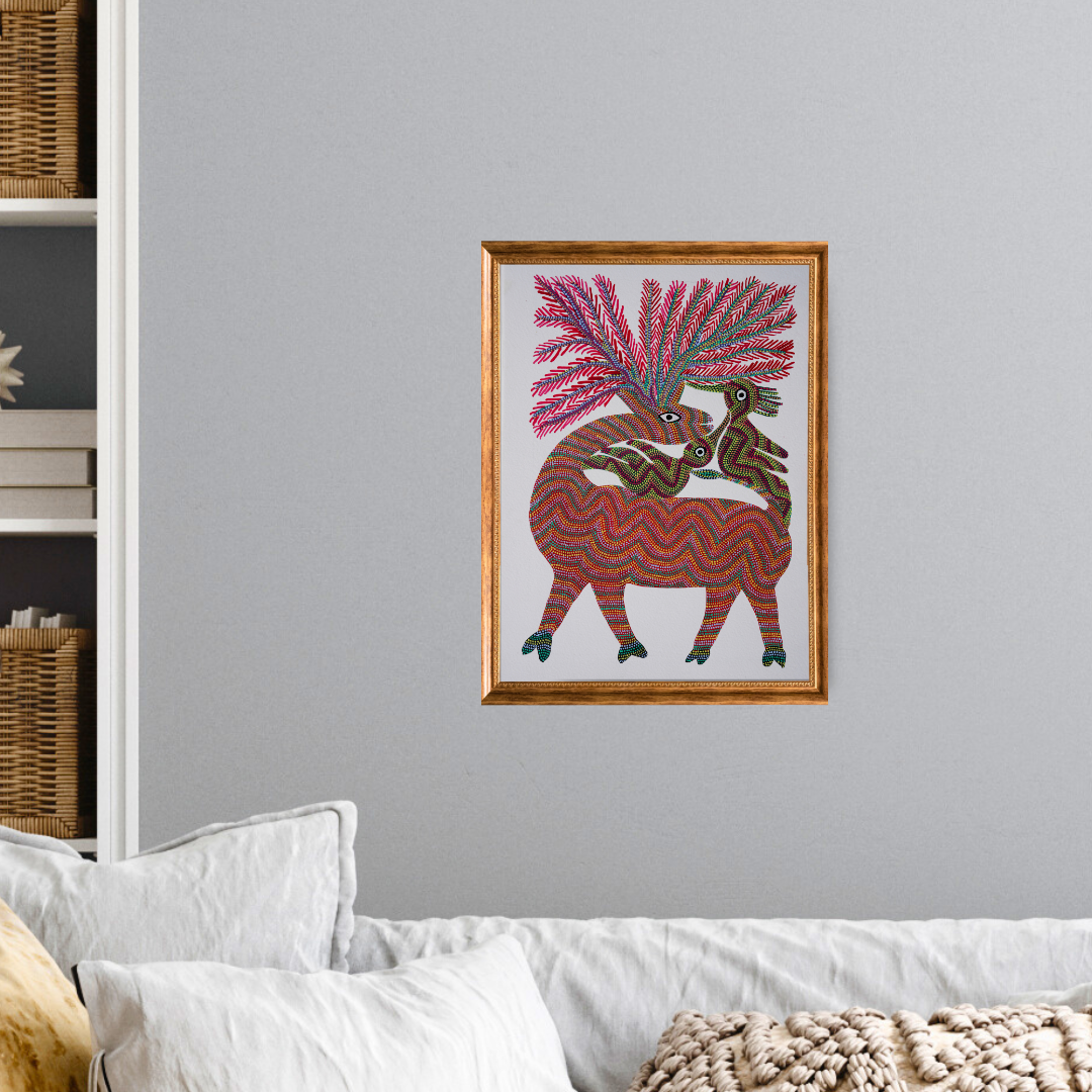 Birds Playing with Barasingha