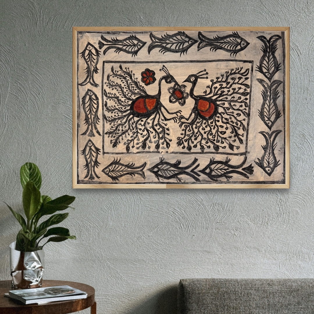 Peacocks and Flowing Waters